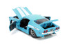 1971 Chevy Camaro, Light Blue - Jada Toys 34201/4 - 1/24 Scale Diecast Car