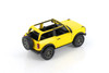 2022 Ford Bronco Open Top, Yellow - Kinsmart 5438DA/B - 1/34 Scale Diecast Model Toy Car