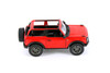 2022 Ford Bronco Open Top, Red - Kinsmart 5438DA/B - 1/34 Scale Diecast Model Toy Car