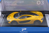 McLaren P1, Yellow - Kinsmart H03 - 1/64 Scale Diecast Model Toy Car