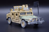 HUMVEE 4-CT Armored Fastback M1114 HA (Heavy) Up-Armored HMMWV, Tan - Johnny Lightning JLSP199/24B - 1/64 scale Diecast Car