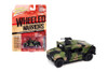 M1025 HMMWV Armament Carrier HUMVEE 4-CT Armored Fastback, Forest Camo Green - Johnny Lightning - 1/64 scale Diecast Car