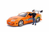 Fast & Furious Dom & Brian Diecast Toy Car Package - Two 1/24 Scale Diecast Model Cars