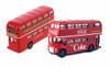 Coca-Cola London Routemaster Double Decker Bundle - Two 5 Inch Diecast Cars