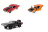 Fast & Furious Dom's Cars (Pack 2) Diecast Car Package - Three 1/24 Scale Fast & Furious Dom's Cars (Pack 2) Diecast Model Cars
