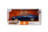 1971 Pontiac GTO, Dark Blue - Jada Toys 33545 - 1/24 Scale Diecast Model Toy Car