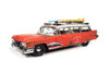 1959 Cadillac Eldorado Ambulance (Weathered), Red - Auto World AW312 - 1/18 Scale Diecast Car