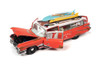 1959 Cadillac Eldorado Ambulance (Weathered), Red - Auto World AW312 - 1/18 Scale Diecast Car