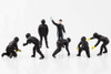Formula One F1 Pit Crew Team Black Set III, Black - American Diorama 76557 - 1/18 Scale Figurine
