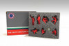Formula One F1 Pit Crew Team Red Set III, Red - American Diorama 38388 - 1/43 Scale Figurines