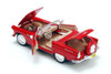 1956 Ford Thunderbird Convertible, Red - Showcasts 77215R - 1/24 Scale Diecast Model Toy Car