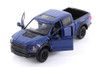 2017 Ford F-150 Raptor Pickup, Blue - Showcasts 71344D - 1/27 Scale Diecast Model Toy Car (1 car, no box)