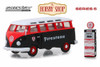 1964 Volkswagen Samba Bus with Firestone Gas Pump, Firestone - Greenlight 97060A/48 - 1/64 Scale Diecast Model Toy Car