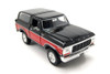 1978 Ford Bronco Ranger XLT w/ Spare Tire, Black/Red - Showcasts 71371WRK - 1/24 Scale Diecast Car