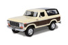 1978 Ford Bronco Ranger XLT w/Spare Tire, Cream - Showcasts 71371WCM - 1/24 Scale Diecast Car