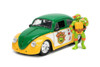 1959 Volkswagen Drag Beetle w/ Michelangelo Figure, TMNT - Jada Toys 33741 - 1/24 Scale Diecast Car