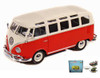 Diecast Car w/Rotary Turntable - Volkswagen Van SambaBus, Red Maisto 31956 - 1/25 Scale Diecast Car
