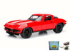 Diecast Car w/Display Turntable - Letty's Chevy Corvette, Red - Jada 98298 - 1/24 Scale Diecast Car