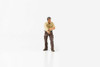 4x4 Mechanic Figure 3, Beige w/Brown - American Diorama AD-18013 - 1/18 Scale Figurine - Accessory