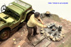 4x4 Mechanic Figure 3, Beige w/Brown - American Diorama AD-18013 - 1/18 Scale Figurine - Accessory