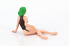 Cosplay Girls Figure 1, Brown w/Green - American Diorama AD-24301 - 1/24 Scale Figurine - Accessory