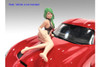 Cosplay Girls Figure 1, Brown w/Green - American Diorama AD-24301 - 1/24 Scale Figurine - Accessory