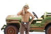 4x4 Mechanic Figure 1, Brown - American Diorama AD-18011 - 1/18 Scale Figurine - Diorama Accessory