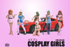 Cosplay Girls Figure 6, White w/Orange - American Diorama 18306 - 1/18 Scale Figurine - Accessory