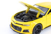 2017 Chevy Camaro ZL1, Yellow - Showcasts 34512 - 1/24 Scale Diecast Model Toy Car