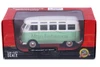 Volkswagen Van "Samba", Green w/White Roof - Showcasts 38956GN - 1/25 Scale Diecast Model Toy Car