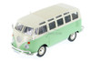 Volkswagen Van "Samba", Green w/White Roof - Showcasts 38956GN - 1/25 Scale Diecast Model Toy Car