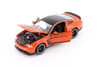 2012 Ford Mustang Boss 302 Hardtop, Orange & Black, Showcasts 37269 - 1/24 Scale Set of 4 Toy Cars