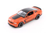 2012 Ford Mustang Boss 302 Hardtop, Orange & Black, Showcasts 37269 - 1/24 Scale Set of 4 Toy Cars