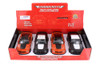 2012 Ford Mustang Boss 302 Hardtop, Orange & Black, Showcasts 37269 - 1/24 Scale Set of 4 Toy Cars