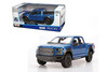 2017 Ford Raptor Pickup Truck, Blue - Maisto 38266BU - 1/24 Scale Diecast Model Toy Car