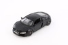 Audi R8 Hard Top, Matte Black - Showcasts 37281 - 1/24 Scale Set of 4 Diecast Model Toy Cars