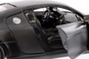 Audi R8 Hard Top, Matte Black - Showcasts 37281 - 1/24 Scale Set of 4 Diecast Model Toy Cars