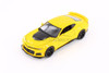 2017 Chevy Camaro ZL1 Hardtop, Blue & Yellow - Showcasts 37512 - 1/24 Scale Set of 4 Model Toy Cars