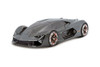 Lamborghini Terzo Millennio Hardtop, Dark Gray w/Black Top - Bburago 28094GY - 1/24 Scale Diecast Model Toy Car