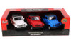 Jeep Wrangler, Blue, White & Red - Showcasts 67425D - 1/43 Scale 3-Pack Diecast Model Toy Cars