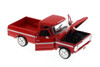 1969 Ford F-100 Pickup Truck, Red - Showcasts 71315R - 1/24 Scale Diecast Model Toy Car
