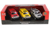 Hummer H3, Red, Yellow & Silver - Showcasts 67401W/24 - 1/43 Scale 3-Pack Diecast Model Toy Cars