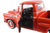 Chevy Apache Fleetside Pickup Truck, Blue & Red - Showcasts 71311D - 1/24 Scale Set of 4 Model Cars