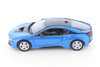 2018 BMW i8 Coupe, Blue & White - Showcasts 71359D - 1/24 Scale Set of 4 Diecast Model Toy Cars