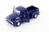 1956 Ford F-100 Pickup Truck, Dark Blue - Showcasts 77235BUD - 1/25 Scale Diecast Model Toy Car