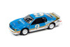 1986 Ford Thunderbird Stock Car, Bright Blue W/White, Johnny Lightning JLSF024/48B - 1/64 Scale Car