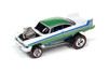1958 Plymouth Fury, Metallic Green W/White, Johnny Lightning JLSF024/48B - 1/64 Scale Model Toy Car