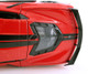2020 Chevy Corvette Stingray Coupe, Red & White - Showcasts 34534 - 1/24 Scale Set of 4 Model Cars