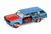1965 Chevy Chevelle Station Wagon, Powder Blue - Round 2 JLSF009/48A - 1/64 scale Diecast Model Toy Car