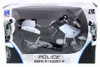 BMW R1200RT-P Police Motorcycle, Black w/ White - New Ray 43153S - 1/12 Scale Vehicle Replica